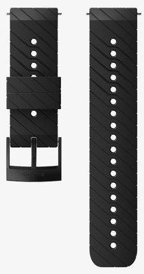 Silikonový řemínek k hodinkám Suunto Spartan Sport, Spartan Sport Wrist HR/Baro a Suunto 9 Black/Steel M 24mm