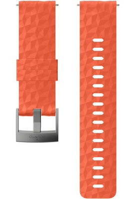 Silikonový řemínek k hodinkám Suunto Spartan Sport, Spartan Sport Wrist HR/Baro a Suunto 9 Coral/Gray M 24mm