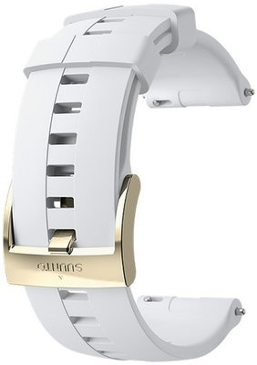 Silikonový řemínek k hodinkám Suunto Spartan Sport WHR White/Gold 24mm