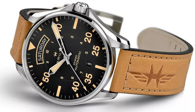 Hamilton Khaki Aviation Pilot Day Date Auto H64725531