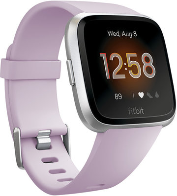 Fitbit Versa Lite - Lilac/Silver Aluminum FB415SRLV