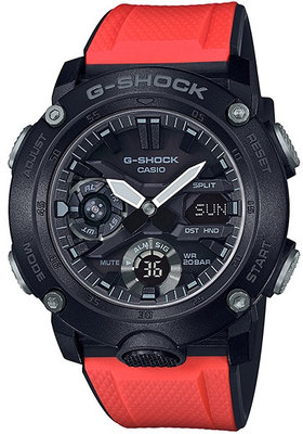 Casio G-Shock Original GA-2000E-4ER Carbon Core Guard + 2 náhradní řemínky