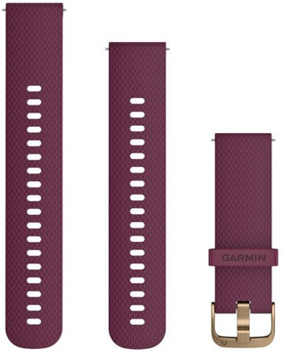 Silikonový řemínek Garmin 20mm (pro Venu, Venu Sq / Sq 2 / 2 plus aj.), fialový, + prodloužená část, Quick Release, 010-12691-05