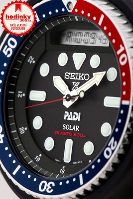 Seiko Prospex Sea Solar Diver's PADI SNJ027P1 "Arnie Pepsi"