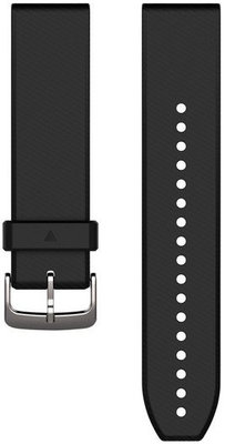 Silikonový řemínek Garmin 22mm, Black, QuickFit, 010-12500-00