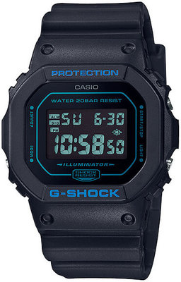 Casio G-Shock Original DW-5600BBM-1ER Matte Black & Blue Series