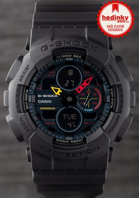 Casio G-Shock Original GA-140BMC-1AER Black x Neon "Neo Tokyo" Series