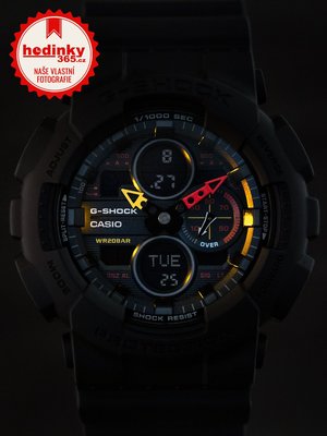 Casio G-Shock Original GA-140BMC-1AER Black x Neon "Neo Tokyo" Series