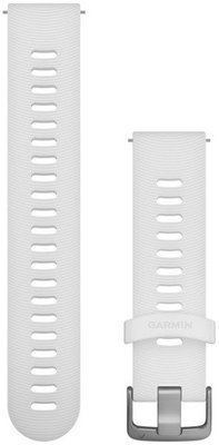 Silikonový řemínek Garmin 20mm (pro Venu, Venu Sq, Venu 2 plus), bílý, Quick Release, 010-11251-1P