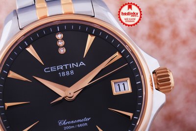 Certina DS Action Lady Quartz Precidrive COSC Chronometer Diamonds C032.051.22.086.00