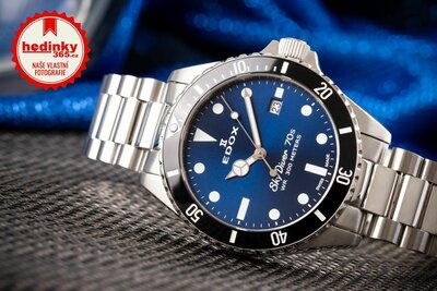 Edox SkyDiver 70s Date Quartz 53017-3nm-bui