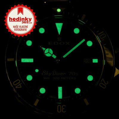 Edox SkyDiver 70s Date Quartz 53017-3nm-bui