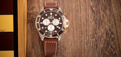 Edox Skydiver 70s Quartz Chronograph 10238-357rbrcbr