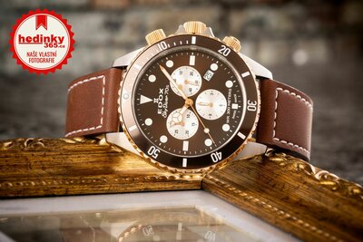 Edox Skydiver 70s Quartz Chronograph 10238-357rbrcbr