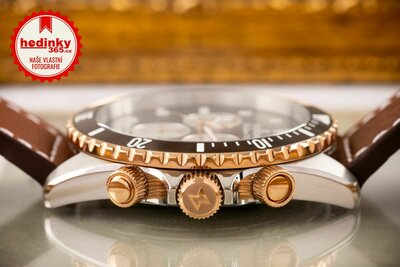 Edox Skydiver 70s Quartz Chronograph 10238-357rbrcbr