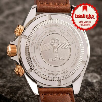 Edox Skydiver 70s Quartz Chronograph 10238-357rbrcbr