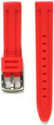 Unisex silikonový červený řemínek k hodinkám Prim RJ.15325.1816.2020.A.S.L.B