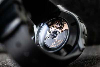 Edox CO-1 Automatic Chronograph Helium Valve 01125-clngnbunn