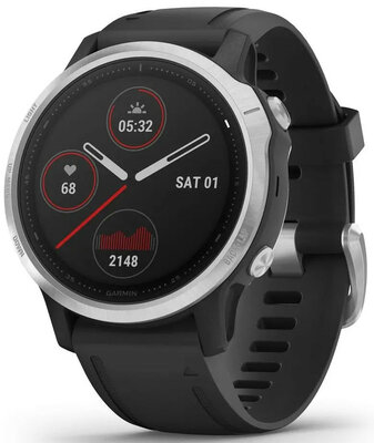 Garmin Fenix 6S Glass Silver/Black Band (rozbalené)