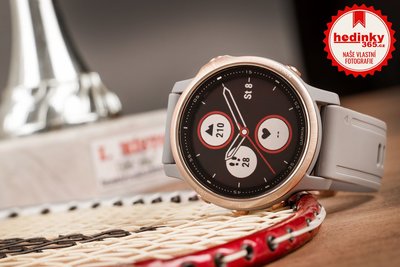 Garmin Fenix 6S PRO Sapphire, RoseGold/Gray Band (MAP/Music)