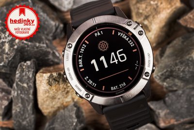 Garmin Fenix 6X PRO Solar, TitaniumGrayDLC/Black Band (MAP/Music)