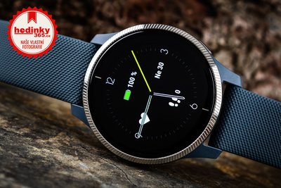 Garmin Venu Silver/Blue Band