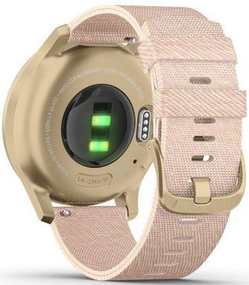 Garmin Vívomove 3 Style, Light Gold / Pink Nylon Band