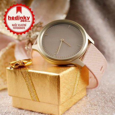 Garmin Vívomove 3 Style, Light Gold / Pink Nylon Band