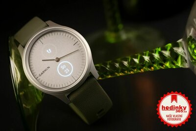 Garmin Vívomove 3 Style, Silver / Green Band
