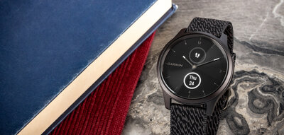 Garmin Vívomove 3 Style, Slate / Black Nylon Band