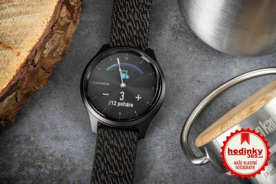 Garmin Vívomove 3 Style, Slate / Black Nylon Band