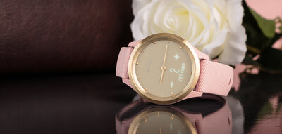 Garmin Vívomove 3S Sport, Light Gold / Pink Band