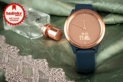 Garmin Vívomove 3S Sport, RoseGold/Blue Band