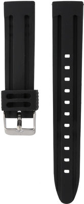 Unisex silikonový černý řemínek k hodinkám Prim RJ.15706.20.9090.A.S.L