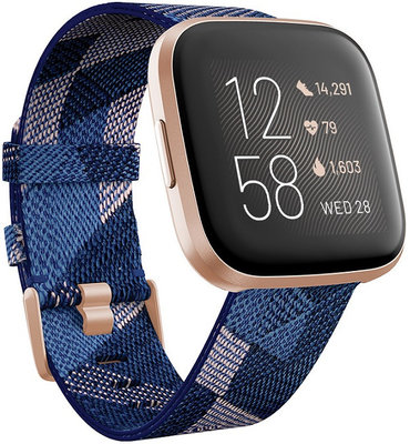 Fitbit Versa 2 Special Edition (NFC) - Navy & Pink Woven FB507RGNV