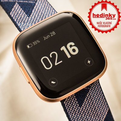Fitbit Versa 2 Special Edition (NFC) - Navy & Pink Woven FB507RGNV