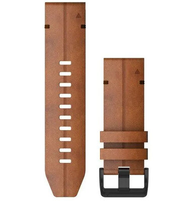 Kožený řemínek Garmin 26mm, Chestnut, QuickFit, 010-12864-05