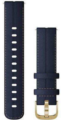 Kožený řemínek Garmin 18mm, Navy Leather, Quick Release, 010-12932-08