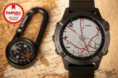 Garmin Fenix 6 PRO Glass, Black/Black Band (MAP/Music)