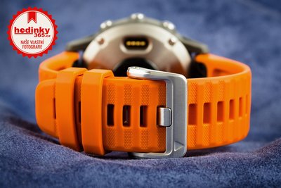 Garmin Fenix 6 PRO Sapphire, Titanium/Orange Band (MAP/Music)