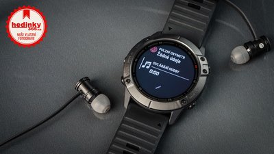 Garmin Fenix 6X PRO Glass, Black/Black Band (MAP/Music)