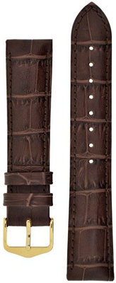 Kožený řemínek Hirsch Duke L 01028010-1, hnědý, délka L, Quick Release