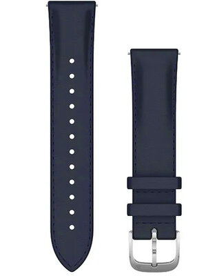 Kožený řemínek Garmin 20mm (pro Venu, Venu Sq, Venu 2 plus aj.), modrý, Quick Release, 010-12924-20
