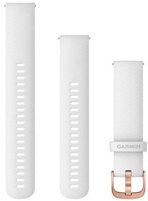 Silikonový řemínek Garmin 20mm, White, Quick Release, + prodloužená část, 010-12924-10