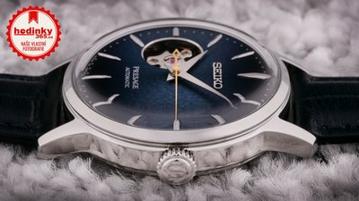 Seiko Presage Automatic Open Heart SSA785J1 Cocktail Time "Blue Moon"