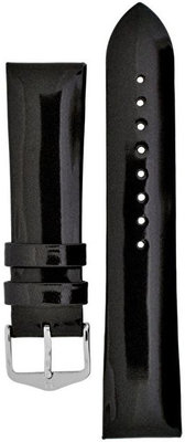 Kožený řemínek Hirsch Diva M 01536150-2, černý, teletina, délka M