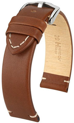 Hnědý kožený řemínek Hirsch Ranger L 05402070-2 (Teletina)