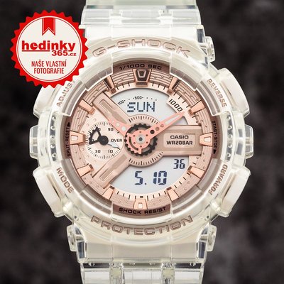 Casio G-Shock Original GMA-S110SR-7AER S Series Transparent x Pink Gold Collection