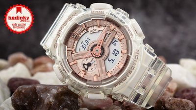Casio G-Shock Original GMA-S110SR-7AER S Series Transparent x Pink Gold Collection