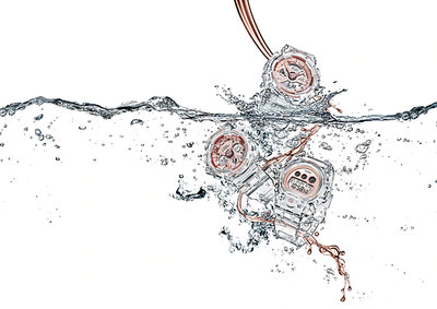 Casio G-Shock Original GMA-S120SR-7AER S Series Transparent x Pink Gold Collection